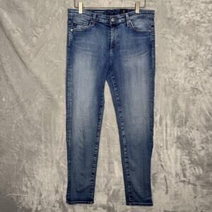 AG Adriano Goldschmied Stevie Ankle Jeans Womens 28R Blue Slim Straight Denim